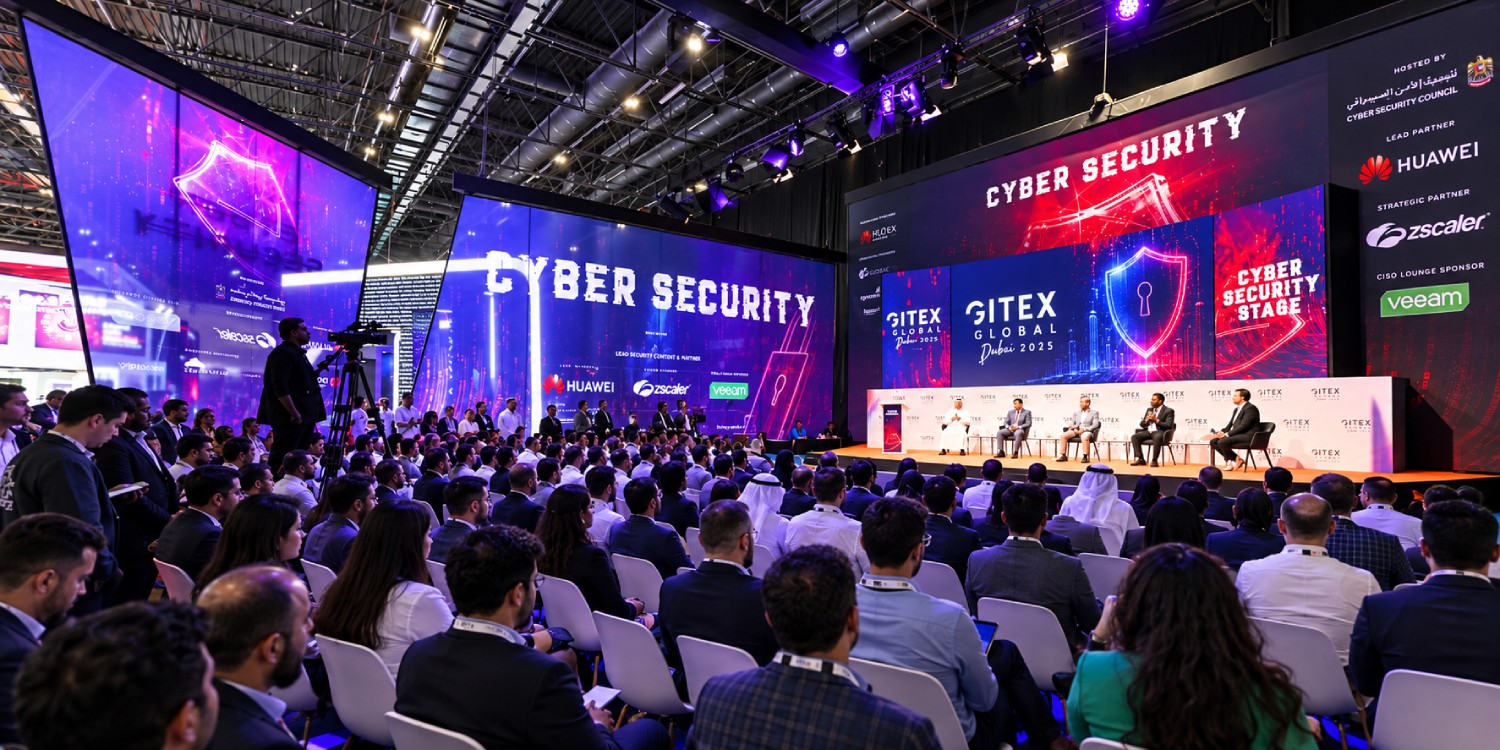Security analyst monitoring global threat maps on large screens